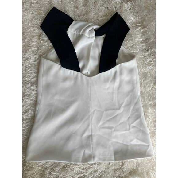 NICHOLAS the label black anbd white top blouse twist front keyhole US 0 Aus 4 - Picture 5 of 8